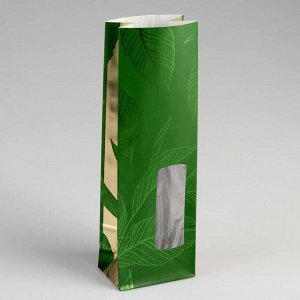 Пакет бумажный фасовочный "Чайный лист", 8 х 5 х 24 см
