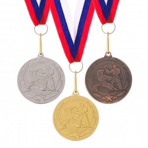 Медаль тематическая «Карате», золото, d=4 см