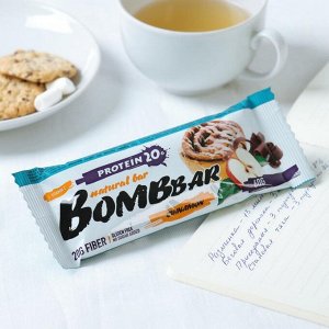 Протеиновый батончик BOMBBAR, яблоко/корица, 60 г