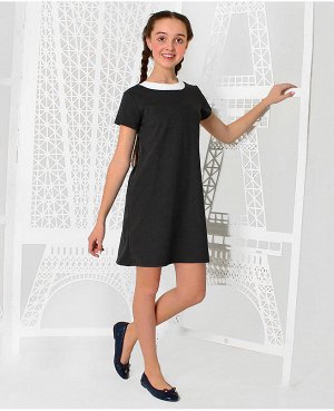 Серое школьное платье для девочки Цвет: серый