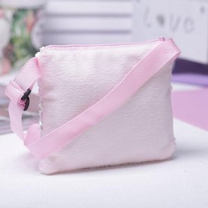 Детская сумка, отдел на молнии, с пайетками, цвет розовый, «Единорог»