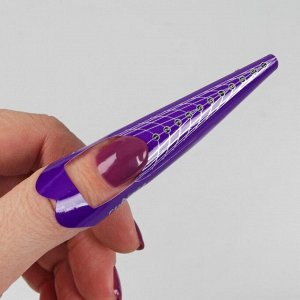 Формы для ногтей, 100 шт, цвет фиолетовый