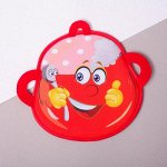 Прихватка &quot;Кастрюля&quot; (фотопечать), П/Э, хл20%, наполнитель-поролон 190г/м