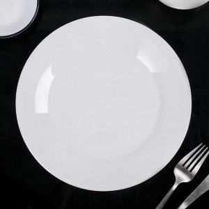 Тарелка обеденная с утолщённым краем «White Label», 22,5?22,5?2 см, цвет белый
