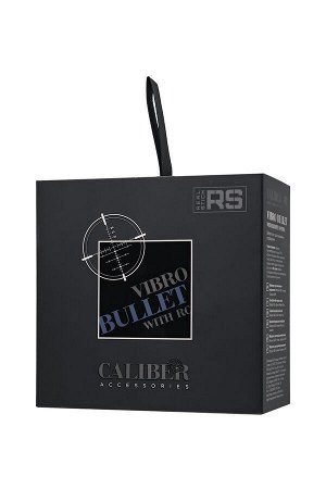 Вибропуля  с пультом управления RealStick CALIBER, черная