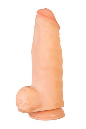 Вибратор-гигант LoveToy, реалистичный, neoskin, телесный, 28 см, ? 8,9 см