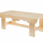 Лавочка низкая фигурная 80х31х30см &quot;Добропаровъ&quot;