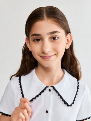 Acoola Блузка детская для девочек Bitty белый