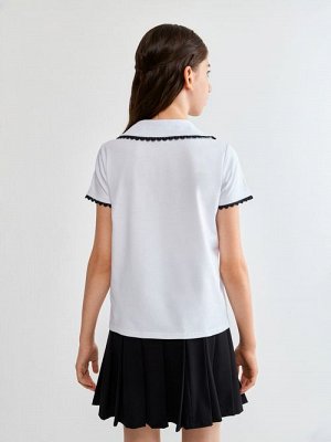 Acoola Блузка детская для девочек Bitty белый