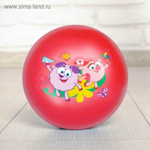 Мяч детский СМЕШАРИКИ "Нюша и Бараш" 16 см, 50 гр, цвета красный