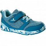 Кроссовки спортивные детские сине-зеленые 550 I MOVE KNIT  DOMYOS