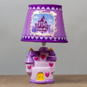 Лампа настольная "Королевство" фиолетовый E14 40Вт 220В 32х20х20 см
