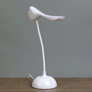 Лампа настольная сенсор 3 режима "Птица" белая LEDх15 АКБ, USB 32х23х9,5 см