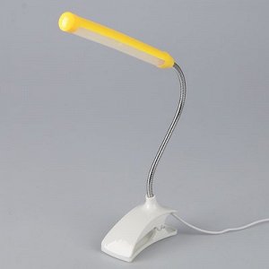 Лампа на прищепке "Стиль" желтый 13LED 1,5W провод USB 4x9x31,5 см