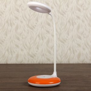 Лампа настольная сенсор 3 режима LEDх18 3W USB "Оракул" оранжевая 30х13х13 см