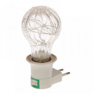 Ночник "Лампа" 0,1W LED (от 220V) 5,5x5,5x11,8 см
