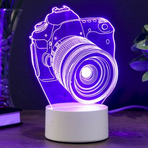 Светильник "Фотоаппарат" LED RGB от сети 10х13,5х20,4см