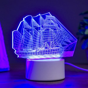 Светильник "Фрегат" LED RGB от сети 10х17,8х16,4см