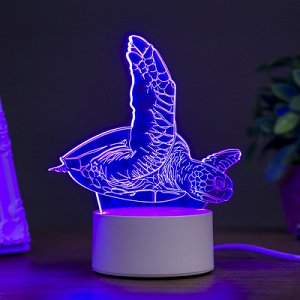 Светильник "Морская черепаха" LED RGB от сети