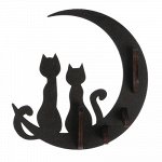 Ключница открытая &quot;Коты и луна&quot; 17,5?16?3,5см