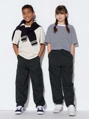 UNIQLO — детские брюки парашюты - 09 BLACK
