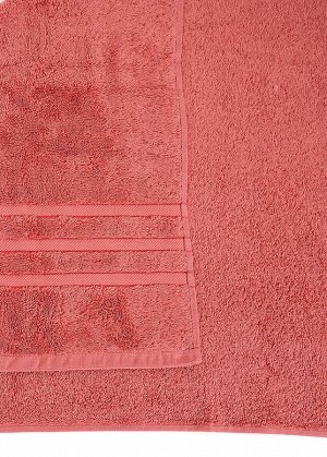 Полотенце. Цвет: коралловый