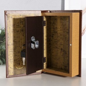 Сейф книга ""Тайная бухгалтерия"" кожзам 21х13х7 см
