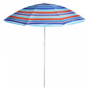 Зонт пляжный Модерн с серебряным покрытием d=160 cм, h=170 см, цвета микс