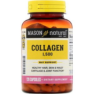 Mason Natural, Коллаген 1500, с биотином и витамином C, 120 кап