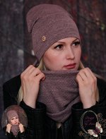 Вязаные, трикотажные шапки весна-осень женские