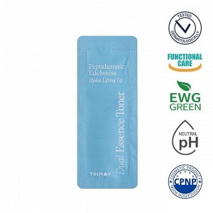 Trimay Пробник Тонер-эссенция с пептидами и гиалуроновой кислотой Peptaluronic Edelweiss Hydra Lifting Up Essence Toner