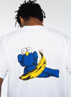 UNIQLO - хлопковая футболка из коллаборации KAWS + Warhol - 00 WHITE