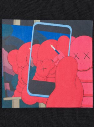 UNIQLO — хлопковый лонгслив из коллаборации KAWS + Warhol - 09 BLACK