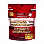 FUJIMA Resveratrol &amp; Astaxanthin, антиоксидантная формула Ресвератрол и Астаксантин для красоты и молодости, 90 капсул, курс на 45 дней