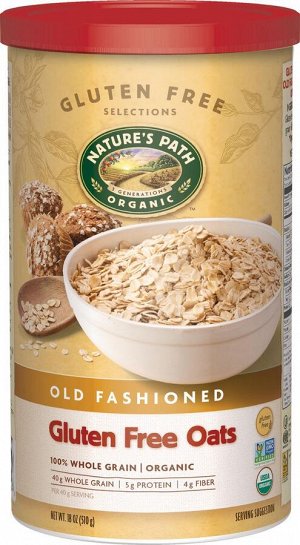 Old Fashioned Gluten Free Organic Oats Органическая традиционная овсяная каша без глютена (для варки)