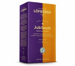 Кофе молотый средне-тёмной обжарки LOFBERGS "JUBILEE BLEND", 100% арабика
