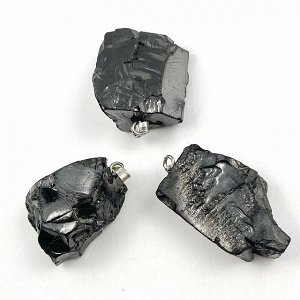 Кулон Шунгит элитный (Карелия) 3*1,6 см