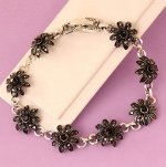 Браслет покрытие родий  H01-3680 длина 17 см.