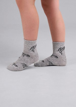 Носки. Цвет: меланж серый