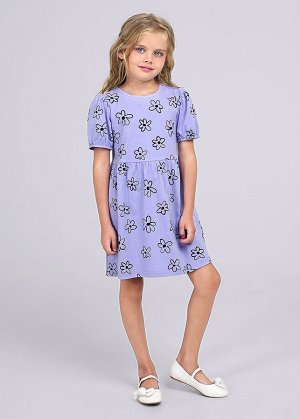 Платье. Цвет: фиолетовый/чёрный