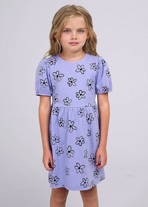 Платье. Цвет: фиолетовый/чёрный