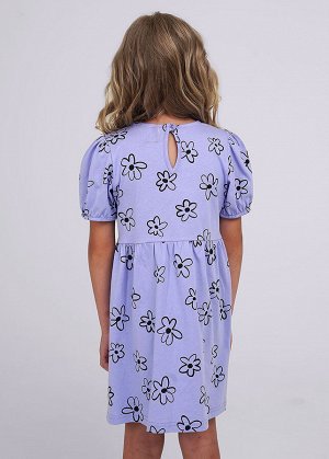 Платье. Цвет: фиолетовый/чёрный