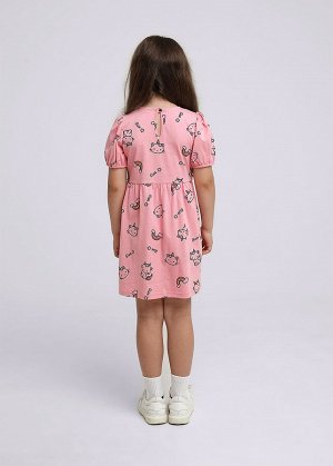 Платье. Цвет: т.розовый/чёрный