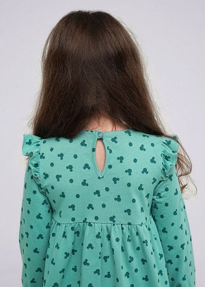 Платье. Цвет: зелёный/св.зелёный