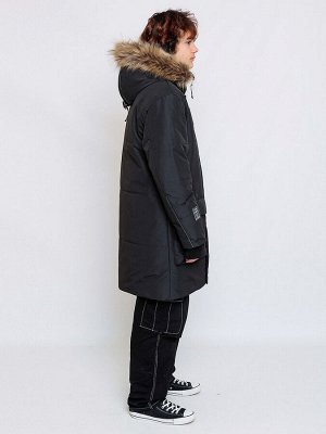 Парка. Цвет: Черный