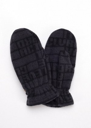 Варежки. Цвет: серый/чёрный