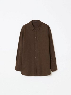 Рубашка однотонная, B3013/tiramisu