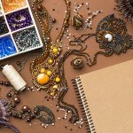 Фурнитура для бижутерии. Шапочки. Шнурки, Кольца, Резинки