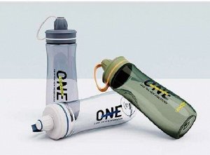 Бутылка для напитков "ONE" 800мл, цв.синий