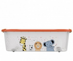 Мегабокс 32л (600х400х190мм) (Для игрушек и продуктов, на колёсиках)